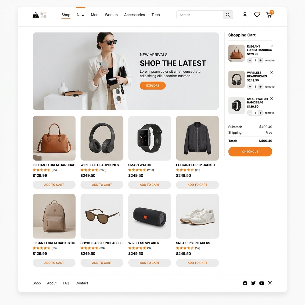 E-Commerce Interface Preview
