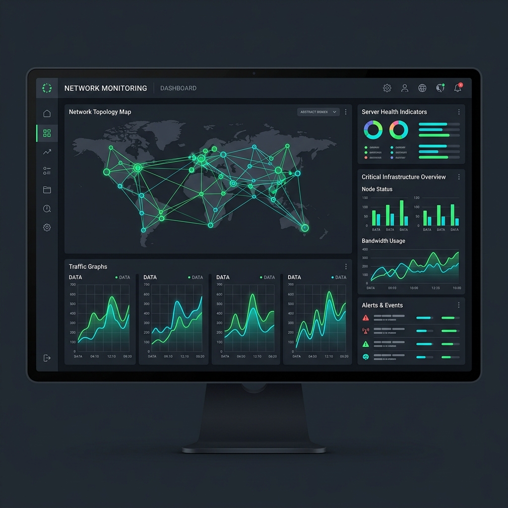 Network Monitoring Dashboard Interface